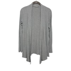 Prospect Waterfall Cardigan Small Lightweight Heather Grey Open Front 752